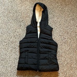 Faux fur lined vest